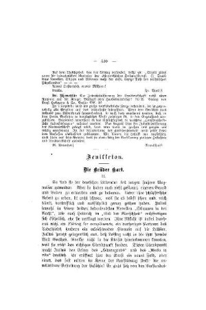 Feuilleton : Die Brüder Hart