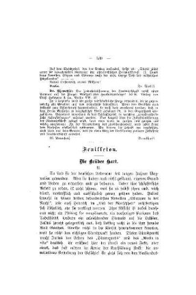 Feuilleton : Die Brüder Hart