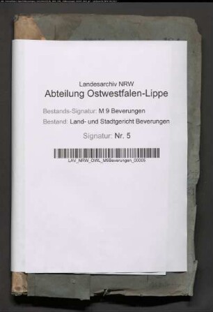 Kläger: von Westphalen; Beklagter: Stadt Borgholz; Vertreter: Dohmann: Eigentumsansprüchen des Klägers an dem Grundstück "Freiheit" in Borgholz.