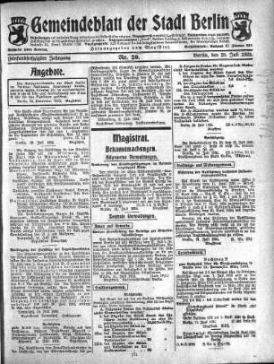 1924,29: Nr. 29, 20. Juli 1924