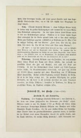 Friedrich II., der Große (1740-1786)