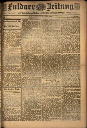 Ausgabe vom Freitag, den 26. Januar 1900.