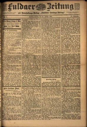Ausgabe vom Freitag, den 26. Januar 1900.