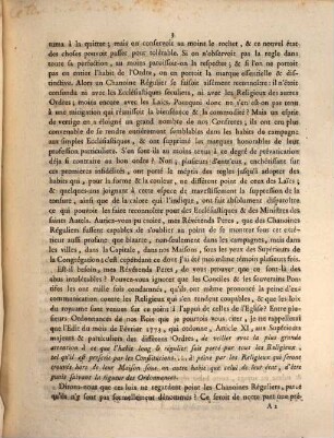 Lettre circulaire du Rev. Abbé de S. Geneviève. superieur général de la Congregation de France M. de Géry, pour l'année 1780, aux Chanoines reguliers de la Congregation de France