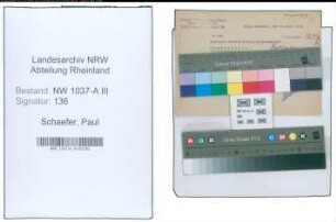Entnazifizierung Paul Schaefer , geb. 00.00.0000 ()