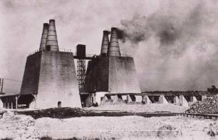 Polen, Goradze, Kalkwerk, Kalköfen, um 1920