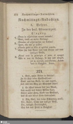 Nachmittags-Andachten