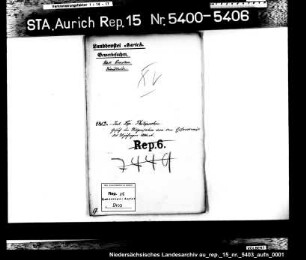 Hausierkonzessionen für Einwohner aus Emden: Julius Lipmann Philipsohn, Trödelhandel