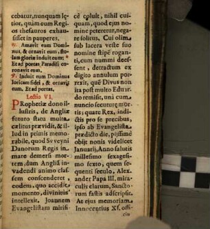 Die XIII. Octobris. In Festo Sancti Eduardi Confessoris. Semiduplex