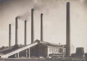 Schornsteine W.II; Schornstein 7, Kesselhaus III und Rauchkanäle im V.-Grd