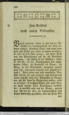 Zum Beschluß noch einige Gedanken