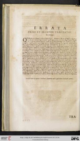 Errata primi et secundi tractatus
