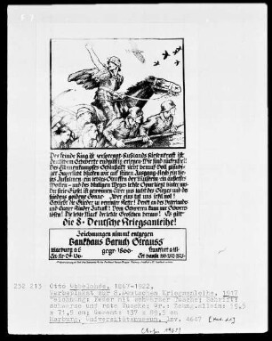 Plakat zur 8. Deutschen Kriegsanleihe