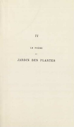 IV. Le poème du jardin des plantes