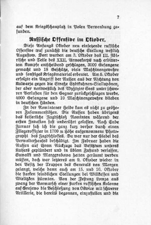 Russische Offensive im Oktober.