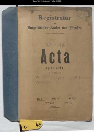 Aushebung und Gestellung von Rekruten, Militärstammrollen, Musterungen - specialia -