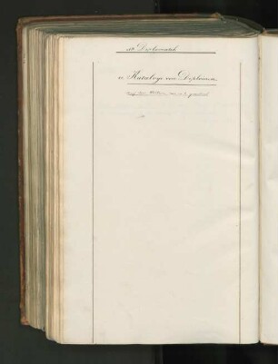 cc. Kataloge von Diplomen.