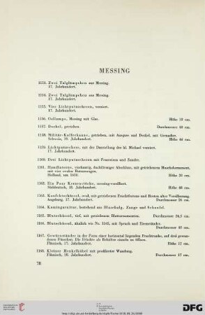 Messing (Nr. 1153-1177)