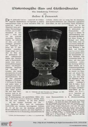 1: Württembergische Glas- und Edelsteinschneider, [4] : eine Untersuchung