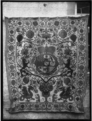 Kloster Lichtental Wandteppich mit badischem Wappen (um 1765)