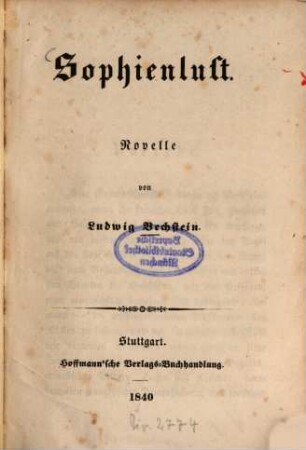 Sophienlust : Novelle