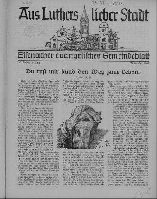 Eisenacher evangelisches Gemeindeblatt : November 1940