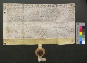 Mathias Schirg, zünftiger Schuhmacher zu Freiburg, wird der Deutsch-Ordens-Kommende Andlau 300 Gulden, verzinslich mit 15 Gulden, schuldig.