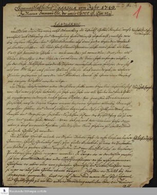 Tagebuch von Johann Christian Wiedebrock, Johann Balthasar Kohlhoff, Daniel Zeglin, Oluf Maderup und Jacob Klein.