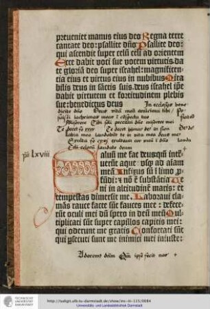 Psalmus lxviii.