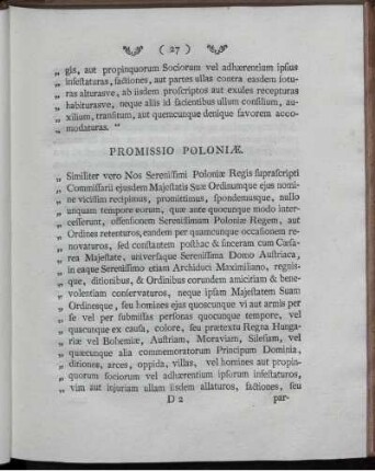 Promissio Poloniæ
