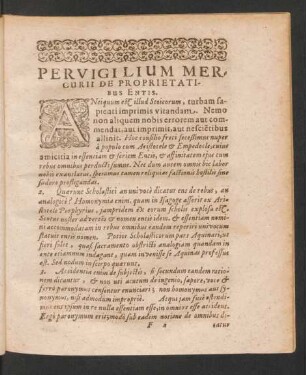 Pervigilium Mercurii De Proprietatibus Entis.
