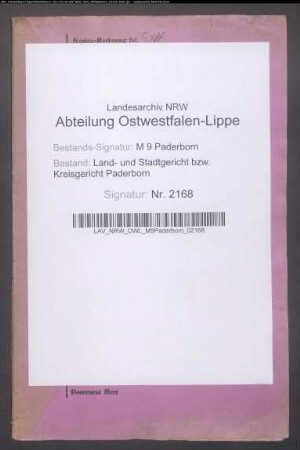 Erblasser: Wulf, Wilhelm; Erblasser: Wulf, Anna, geb. Ernest: