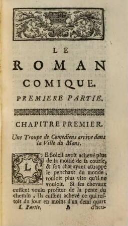 Oeuvres de Monsieur Scarron, 2. Qui contient Le Roman Comique