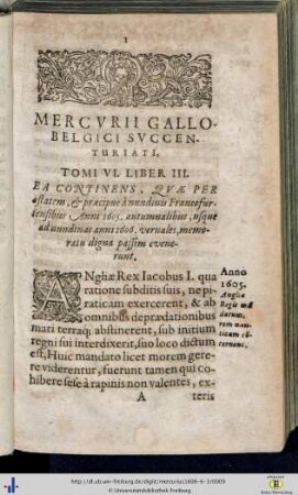 Tomus VI. Liber III.