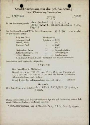 Straub, Gerhard