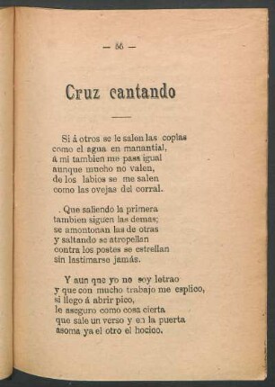 Cruz cantando