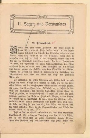 II. Sagen und Verwandtes