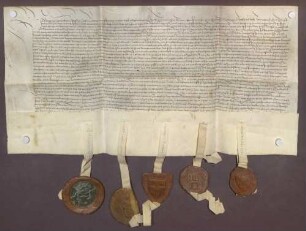 Schuldbrief des Bischofs Philipp von Speyer gegenüber dem Domkapitel über 300 Gulden zu 5 Prozent.