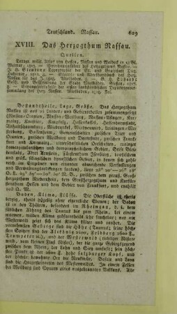 XVIII. Das Herzogthum Nassau