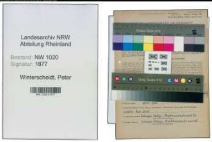 Entnazifizierung Peter Winterscheidt , geb. 18.06.1881 (Werkmeister)