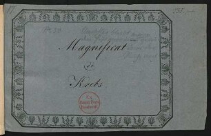 Magnificat; V (4), b; F-Dur; Krebs-WV 150