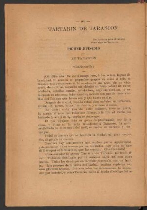 Tartarin de Tarascón - (Continuación) : [Novela]