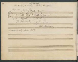 Die Nebenbuhler. Auszüge. Arr.; pf; h-Moll