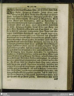 [Revidirtes Synodalisches General-Decret]