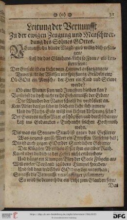 Leitung der Vernunfft