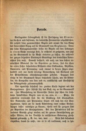 Lateinisches Elementarbuch für die erste Klaße der Lateinschule (Sexta) von Georg Biedermann. 2