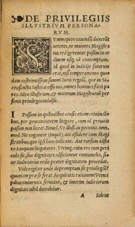De iure singulari brevis ennaratio