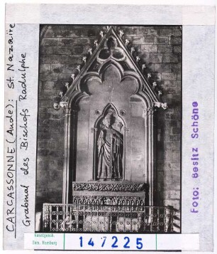 Carcassonne: Saint-Nazaire, Grabmal des Bischofs Radulphe