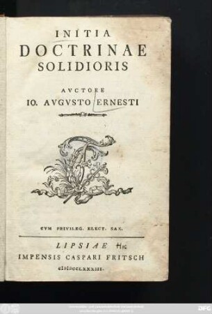 Initia Doctrinae Solidioris