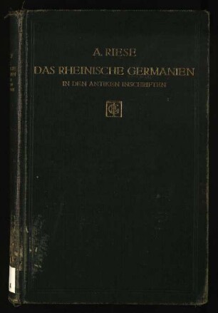 Das rheinische Germanien in den antiken Inschriften
